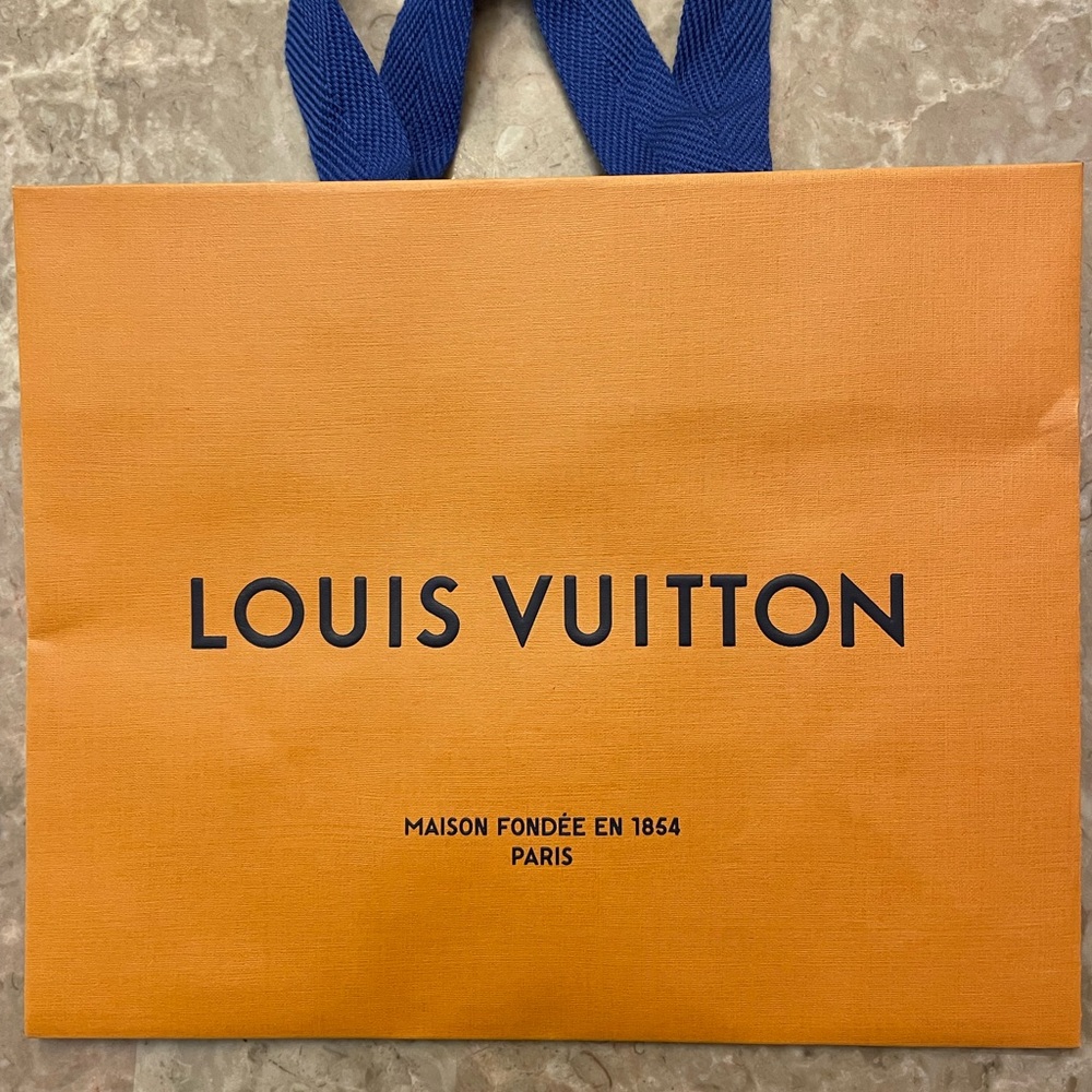 Authentic Louis Vuitton shopping paper bag